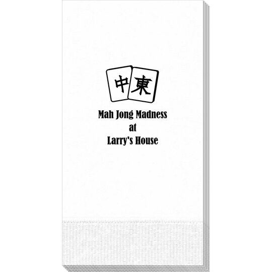 Mah Jong Tile Guest Towels